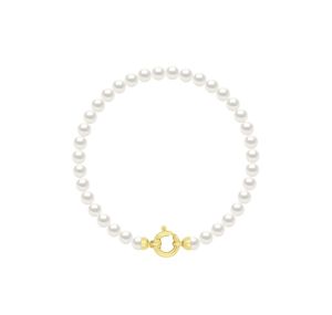 Bracelet Perle de Culture d'Eau Douce Ronde Or 750 Millièmes