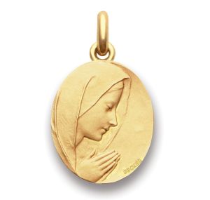 Médaille  Becker  Vierge  Prière  Ovale