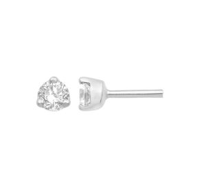 Boucles d'oreille diamant 3 Griffes Chaton Classic