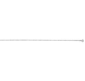 Chaine Cheville Maille Vrillees Argent 23cm