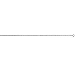 Chaine Argent Rhodie Singapour 1,5mm 45cm